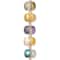 12 Packs: 11 ct. (132 total) Amber & Blue Rondelle Glass Beads, 11mm by Bead Landing™